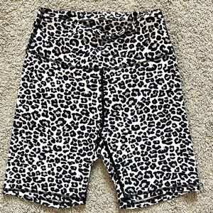 Cheetah biker shorts